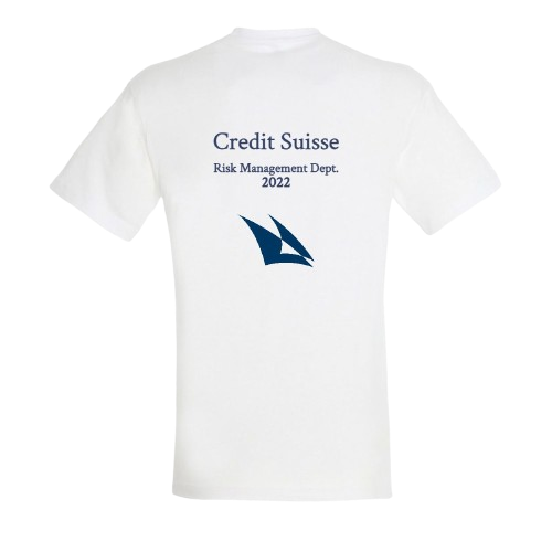 Credit Suisse Risk Management T-shirt white